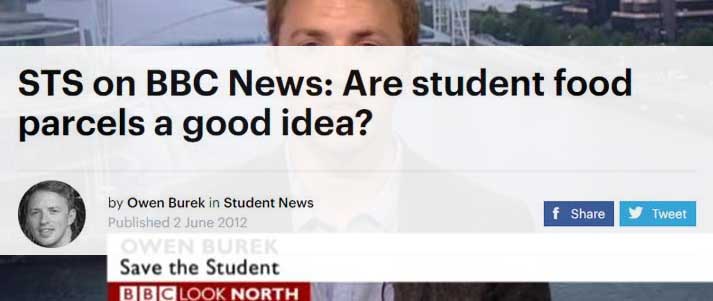 Owen Burek on BBC news 2012 headline