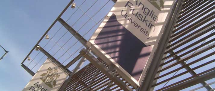 Signs for Anglia Ruskin University