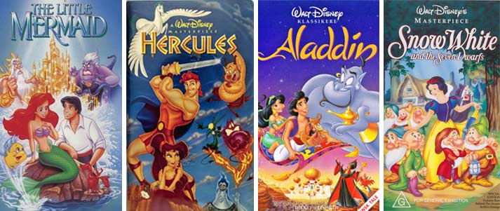 Disney VHS tapes