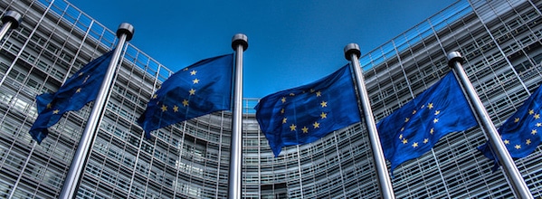 EU flags