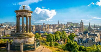 Edinburgh city skyline