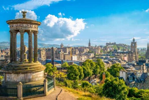 Edinburgh city skyline