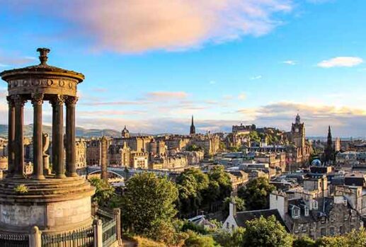 Edinburgh city skyline
