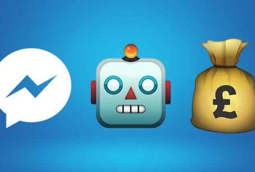 facebook messenger icon robot emoji and bag of money
