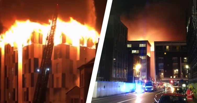 fire at the cube in bolton