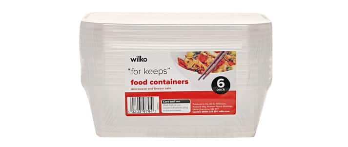 Wilko food containers