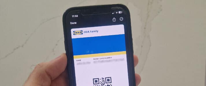 IKEA Family card app