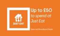 Just Eat Virgin broadband