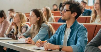 Students in lecture hall