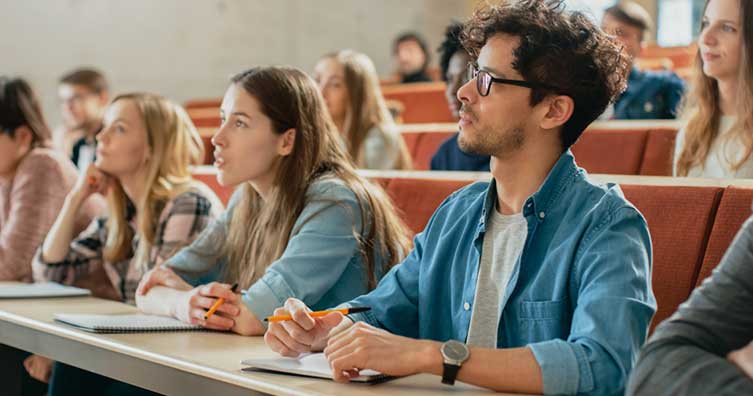Students in lecture hall