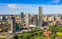 Manchester city skyline