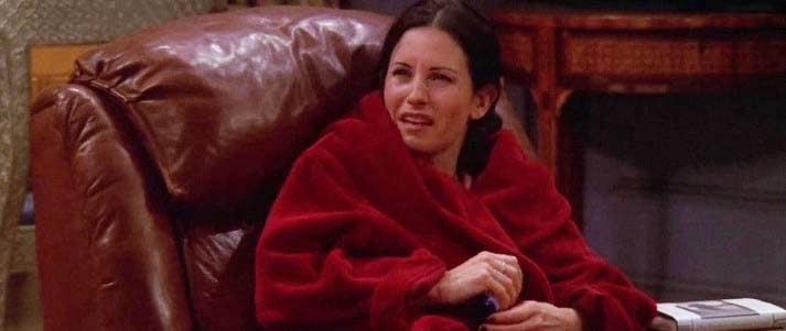 Monica Friends sick flu