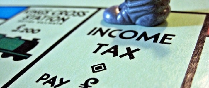 Monopoly income tax square