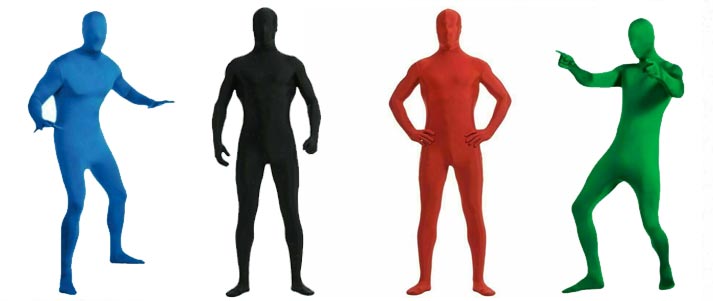people wearing morphsuits
