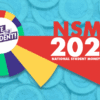 the words "NSMS 2025 – National Student Money Survey" written on a graph, over a background image of coins with a blue filter