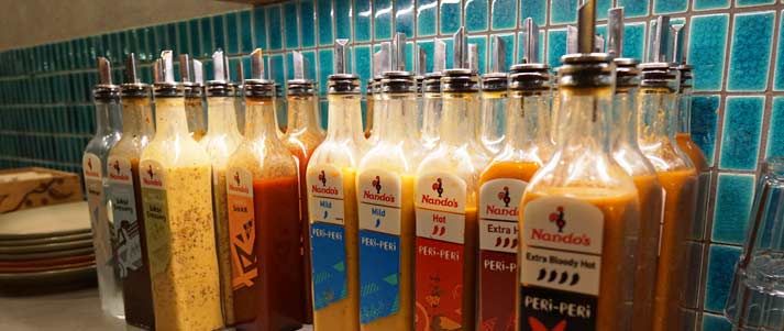 nando's sauces and dressings