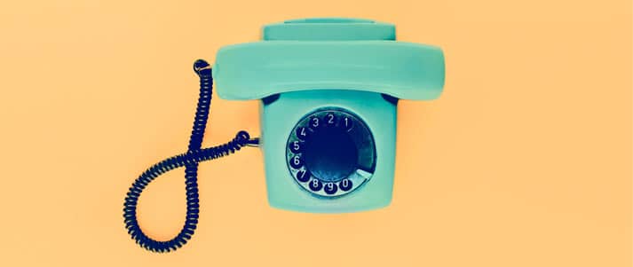 colourful retro phone