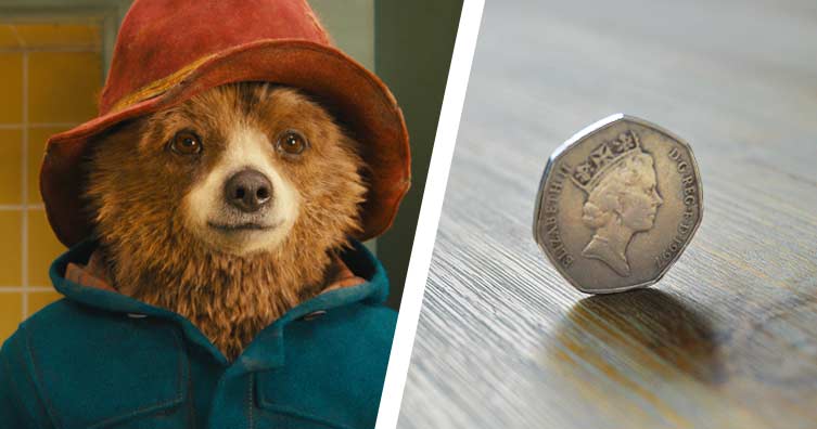 paddington bear 50p coin