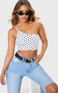 PrettyLittleThing One Shoulder Top