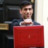 rishi sunak holding budget briefcase