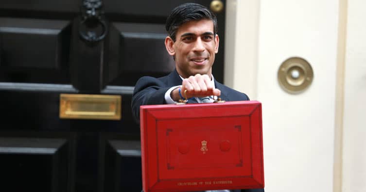 rishi sunak holding budget briefcase