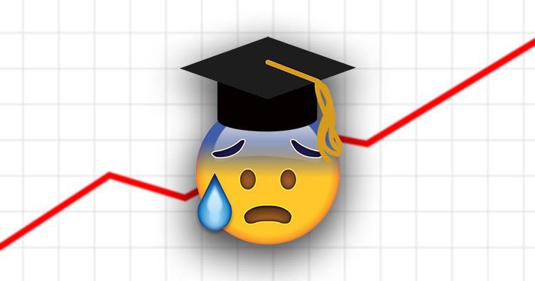graduate emoji with graph