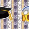 shocked face and graduate hat money