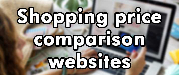 shopping price comparison websites written over online shopping