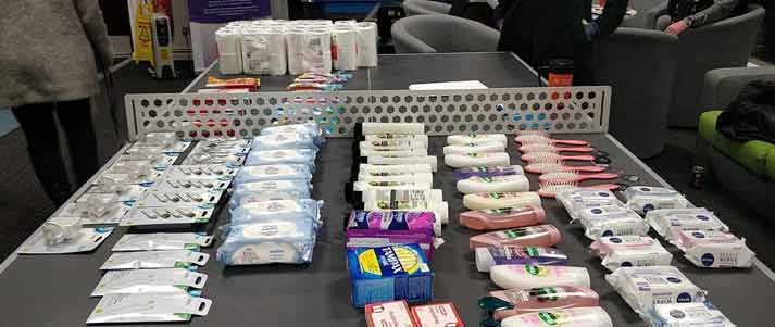toiletry donations to bolton fire victims