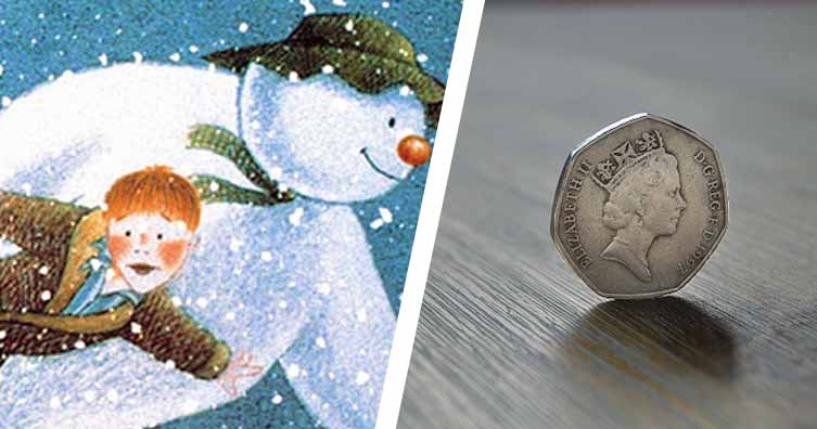 snowman 50p coin released