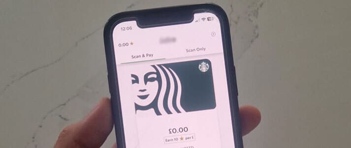 Starbucks Rewards app