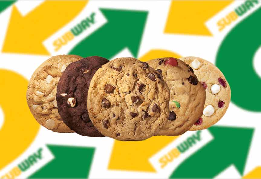 Resgate um Cookie Grátis no Subway mais próximo de sua residência