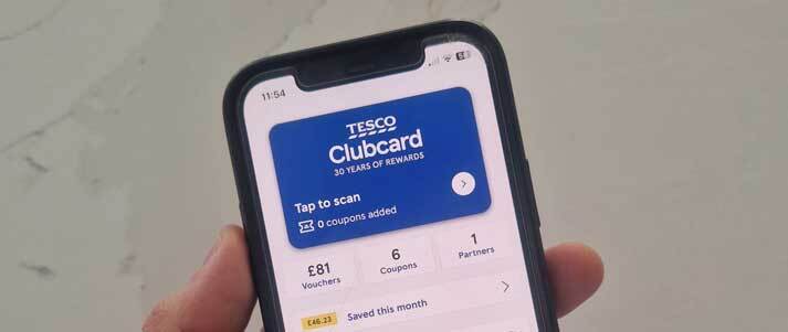 Tesco Clubcard app