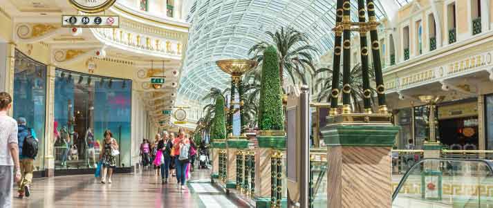 People shopping in the Trafford Center