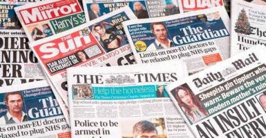 British newspapers including the Sun and the Times