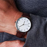 Man's leather watch