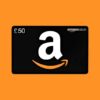 £50 amazon voucher with orange background