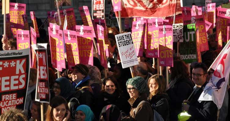 students protesting