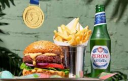 bill's free burger and peroni