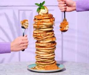 bills toffee apple pancake stack