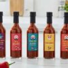 pack of 5 chilli sauces
