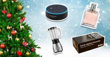 christmas tree with gifts