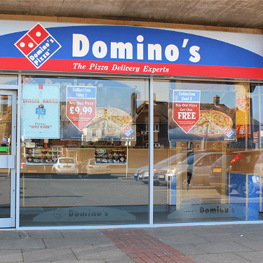 Dominos on the high street
