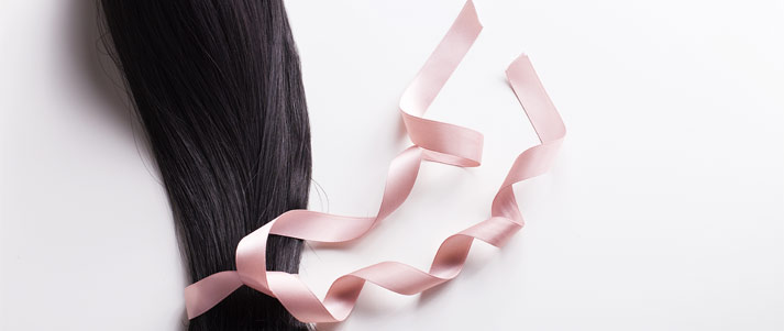 pink hair ribbon