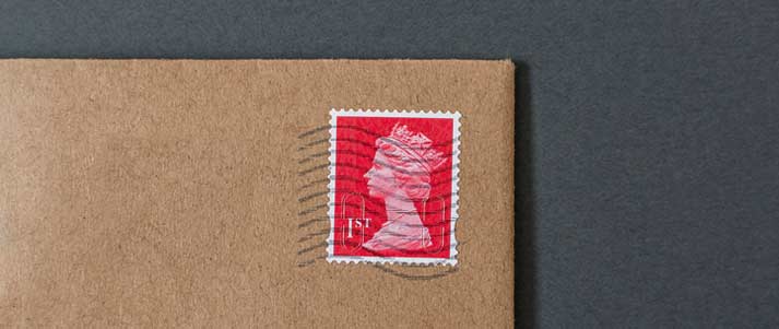 first class stamp envelope