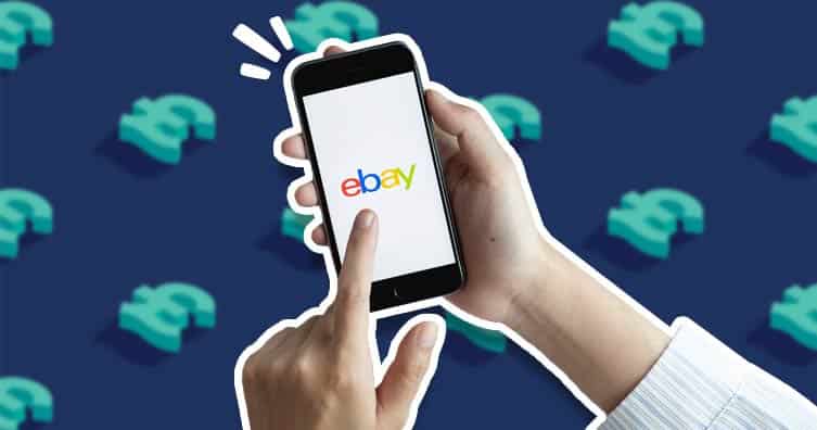 телефон с ebay и знаками фунта