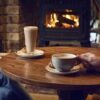 free hot drink and brownie