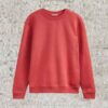 red crew neck jumper