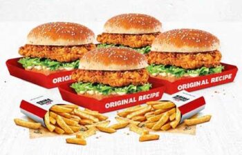 KFC fillet burger sharing box