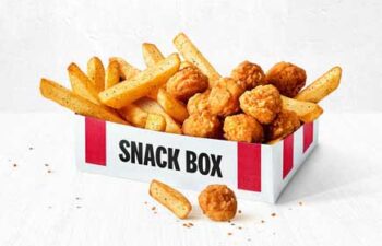 free kfc popcorn chicken snack box for students